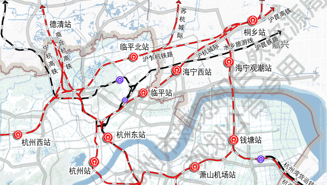 沪乍杭铁路平湖规划图图片